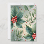 おもしろいトナカイ 招待状 (裏面)