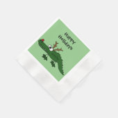 おもしろいトナカイ 縁ありカクテルナプキン (角)