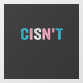 おもしろいトランスジェンダープライドシサン・トLGBTQトランス国旗 ウィンドウサイン (シート)