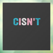 おもしろいトランスジェンダープライドシサン・トLGBTQトランス国旗 ウィンドウサイン (シート3)