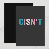 おもしろいトランスジェンダープライドシサン・トLGBTQトランス国旗 案内状 (正面/裏面)