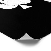 おもしろいトランプのポーカーワークワードアートゲームルームカジノ ポスター (角)