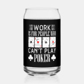 おもしろいトランプのポーカーワークワードアート賭博カジノ ガラス缶 (裏面)