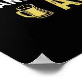 おもしろいトランプのポーカー人ビアワードアート ポスター (角)