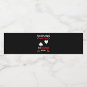 おもしろいトランプのポーカー選手が死なずにシャッフル遠くに ペットボトルラベル (シングルラベル)