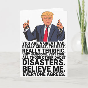 おもしろいトランプの父の日 カード