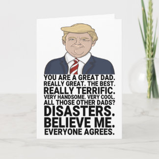 おもしろいトランプの父の日 カード