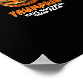 おもしろいトランプキンメイクハロウィン素晴らしアゲイン簡単 ポスター (角)