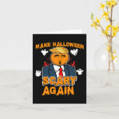 おもしろいトランプハロウィーン再びハロウィーンを怖くする カード (黄色い花)