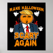 おもしろいトランプハロウィーン再びハロウィーンを怖くする ポスター (正面)