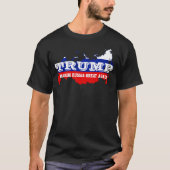 「おもしろいトランプ。再びロシア素晴らしをつくる» Tシャツ (正面)