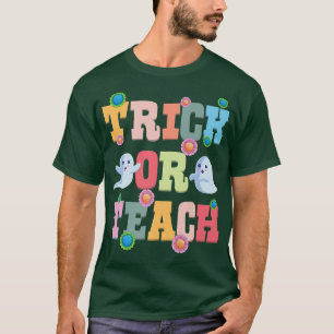 おもしろいトリックまたは教え先生ハロウィーンの衣装330 Tシャツ