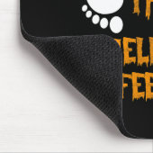 おもしろいトリックまたは治療におい私の足ハロウィーン マウスパッド (コーナー)