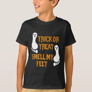 おもしろいトリックオートリートオイ私の足ハロウィーン Tシャツ