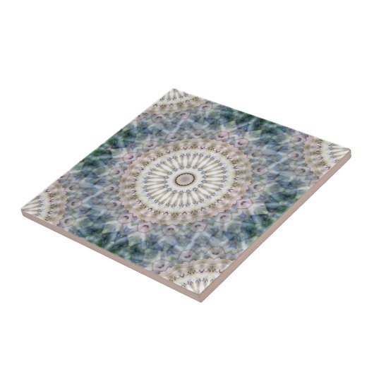 おもしろいトリップ(幻覚体験)のようなヒッピーサイケデリックフラクタル万華鏡のように千変万化するパタ タイル (側面)