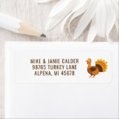 おもしろいトルコイラストレーション感謝祭 ラベル (インサイチュ)