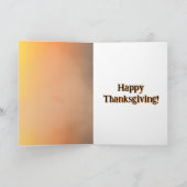 おもしろいトルコ感謝祭食べピザ シーズンカード (内部)