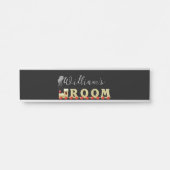 おもしろいトレインルームボーイズウォールぶら下がった サインプレート (正面)