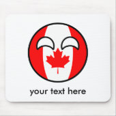 おもしろいトレンオタク系のグ・カナダ・カントリー マウスパッド (正面)