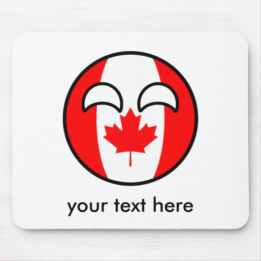 おもしろいトレンオタク系のグ・カナダ・カントリー マウスパッド (正面)