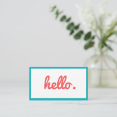 おもしろいトレンディーカラフル名刺 名刺 (スタンド正面)