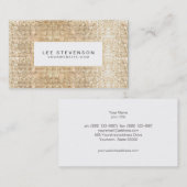 おもしろいトレンディースパークリー金ゴールドシークンズ美しい 名刺 (正面/裏面)