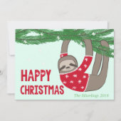 おもしろいトレンディースロスハッピークリスマスパーソナライズされた シーズンカード (正面)