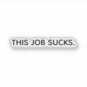 おもしろいトレンディータイポグラフィこのジョ吸ブの。シール シール (正面)