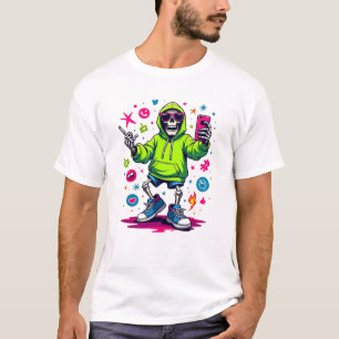 おもしろいトレンディー骨格 Tシャツ