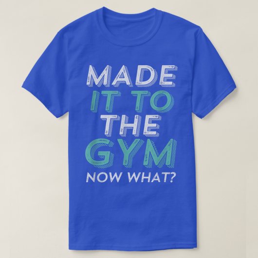 おもしろいトレーニングエクササイズの体育ランニング動機 Tシャツ (デザイン正面)
