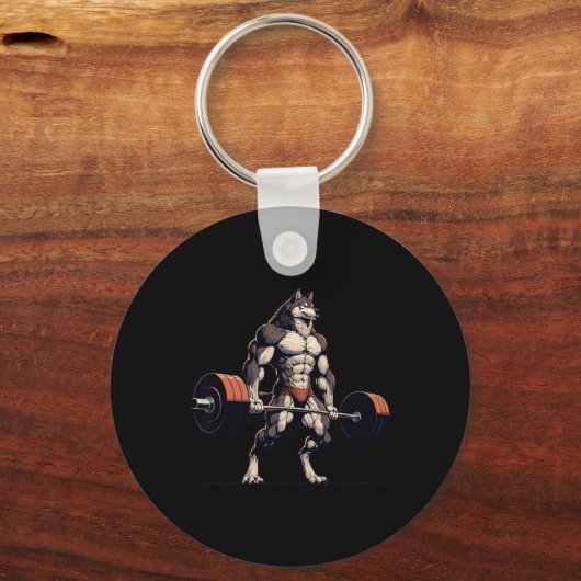 おもしろいトレーニングジムジョークTeeボディビルフィットネス キーホルダー (正面)