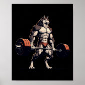 おもしろいトレーニングジムジョークTeeボディビルフィットネス ポスター (正面)