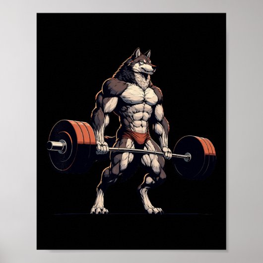 おもしろいトレーニングジムジョークTeeボディビルフィットネス ポスター (正面)