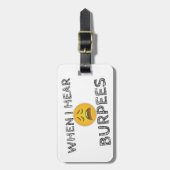 おもしろいトレーニングジムユーモア ラゲッジタグ (正面縦)