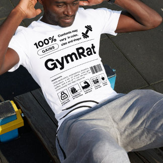 おもしろいトレーニングミニマルフィットネストレーナージム Tシャツ