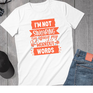 おもしろいトレーニングワードオレンジジム Tシャツ