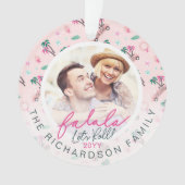 おもしろいトロピカルクリスマスファラレッツ転が写真 オーナメント (正面)