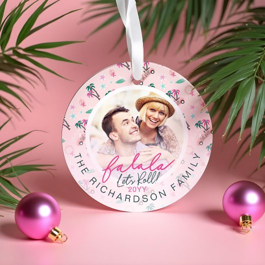 おもしろいトロピカルクリスマスファラレッツ転が写真 オーナメント