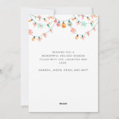 おもしろいトロピカルクリスマスホリデーデッキザパームズ シーズンカード (裏面)