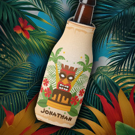 おもしろいトロピカルティキアイドルヴィンテージハワイアンビーチルアウ（ハワイ式宴会） ボトルクーラー