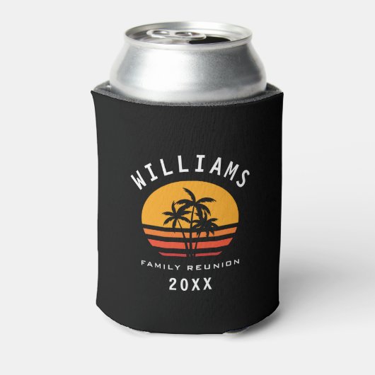 おもしろいトロピカルビーチファミリー懇親会サマーバケーション 缶クーラー (缶裏面)