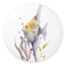 おもしろいトロピカルフィッシュバケーションビーチハウス セラミックノブ