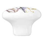 おもしろいトロピカルフィッシュバケーションビーチハウス セラミックノブ (側面)