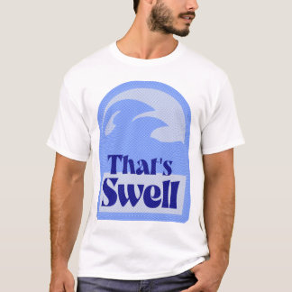 おもしろいトータルスウェル波レトロデザイン Tシャツ