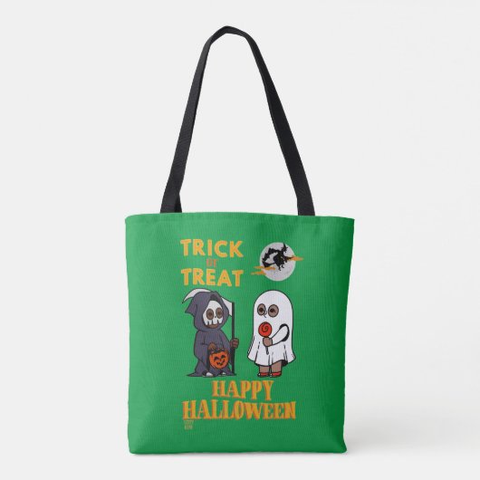 おもしろいトートバッグ「ハロウィーン1」 トートバッグ (裏面)