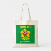 おもしろいトートバッグ  "SMILE" トートバッグ (裏面)