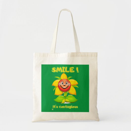おもしろいトートバッグ  "SMILE" トートバッグ (正面)