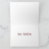 おもしろいト熱狂するルカラフルコ顔ヘッドティルト カード (内部)