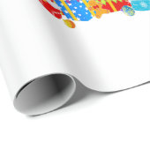 おもしろいドイツの羊飼いクリスマスツリーライトギフト ラッピングペーパー (ロールコーナー)