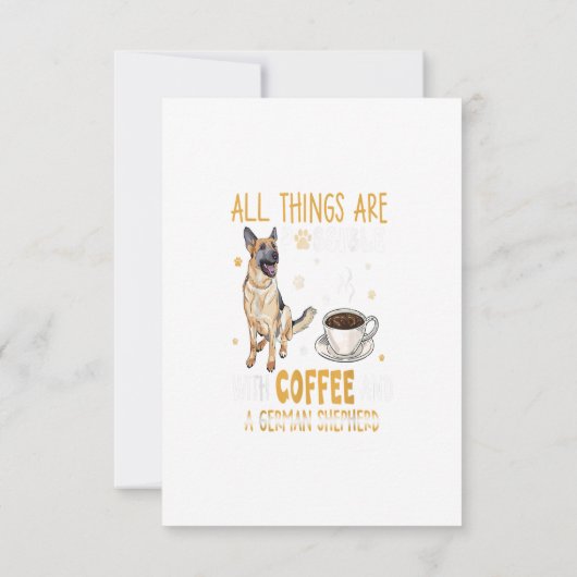 おもしろいドイツの羊飼いクリスマスツリーライトギフト 出欠カード (裏面)